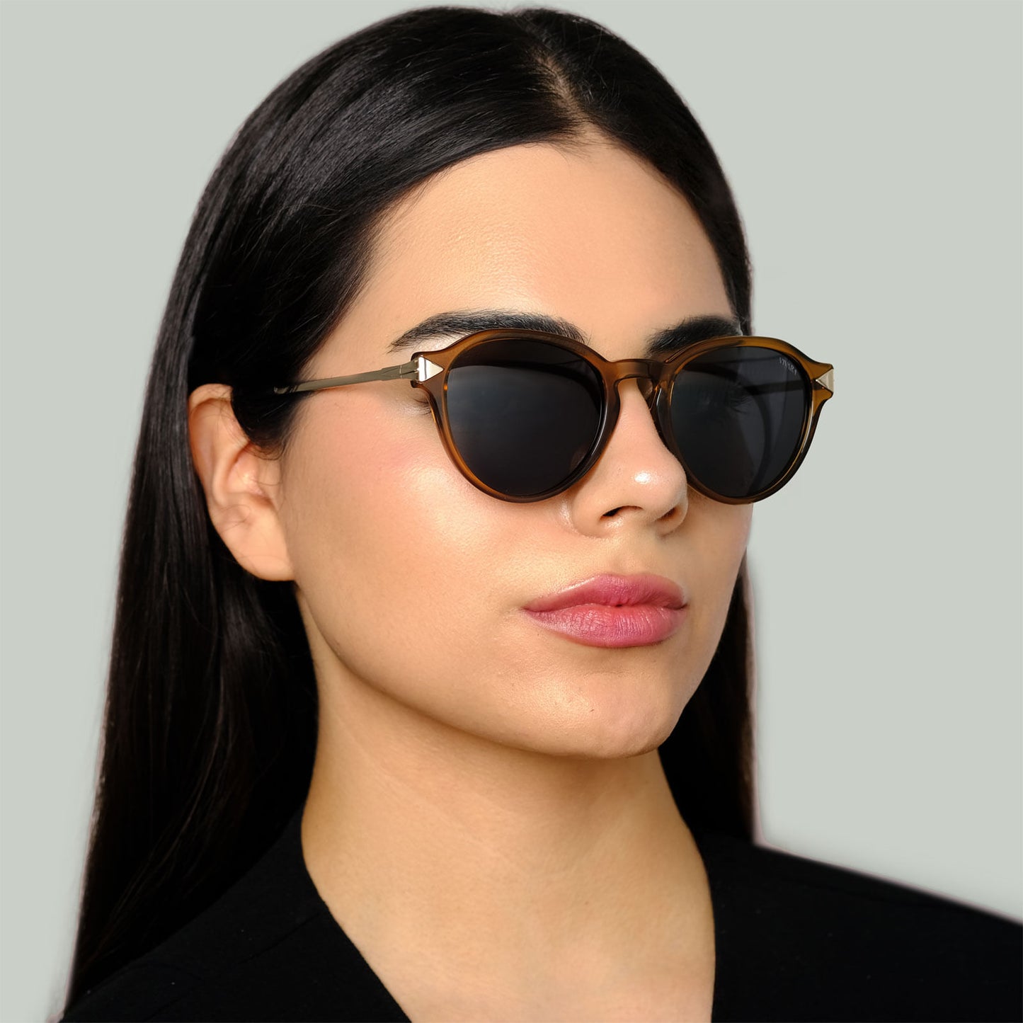 Óculos i9Vue Em Acetato Na Cor Caramelo Translucido