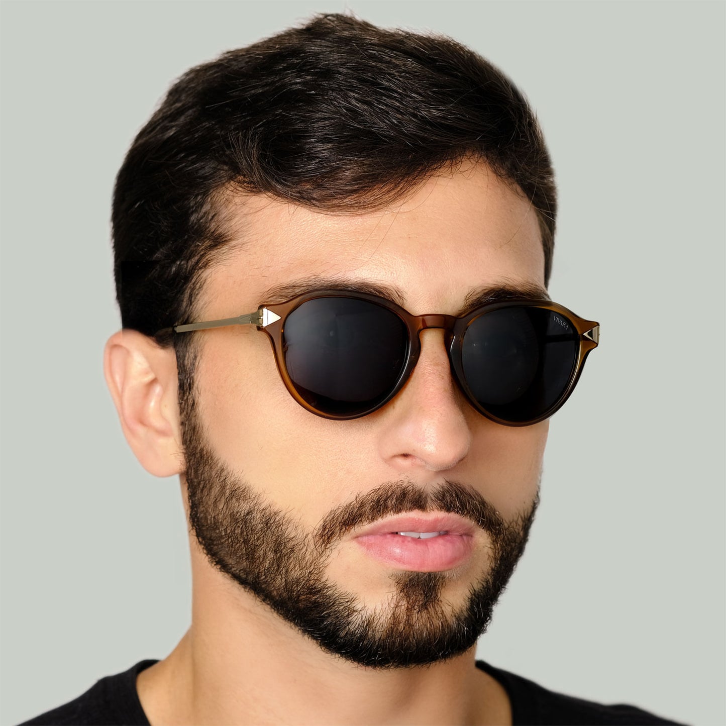 Óculos i9Vue Em Acetato Na Cor Caramelo Translucido